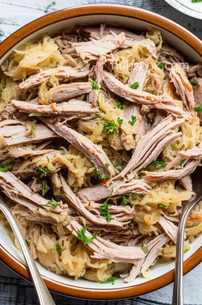 Slow Cooker Pork Chops and Sauerkraut