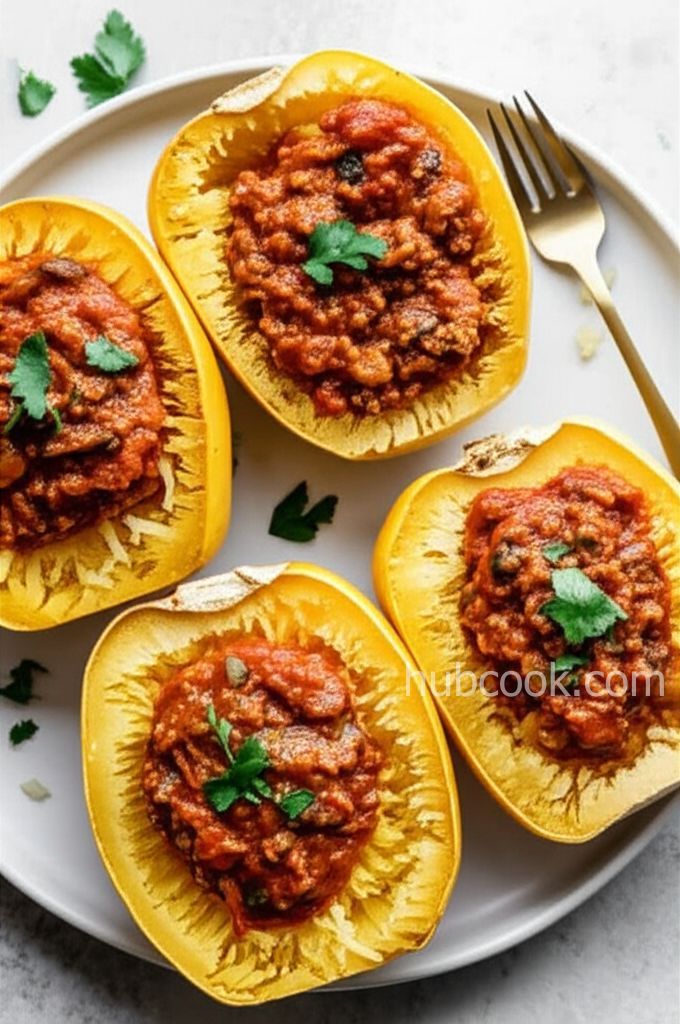 Spaghetti Squash with Paleo Meat Sauce