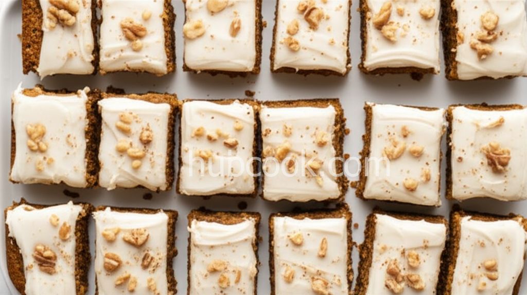Zucchini Bars with Spice Frosting
