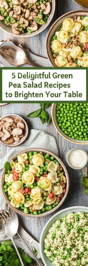 5 Delightful Green Pea Salad Recipes to Brighten Your Table